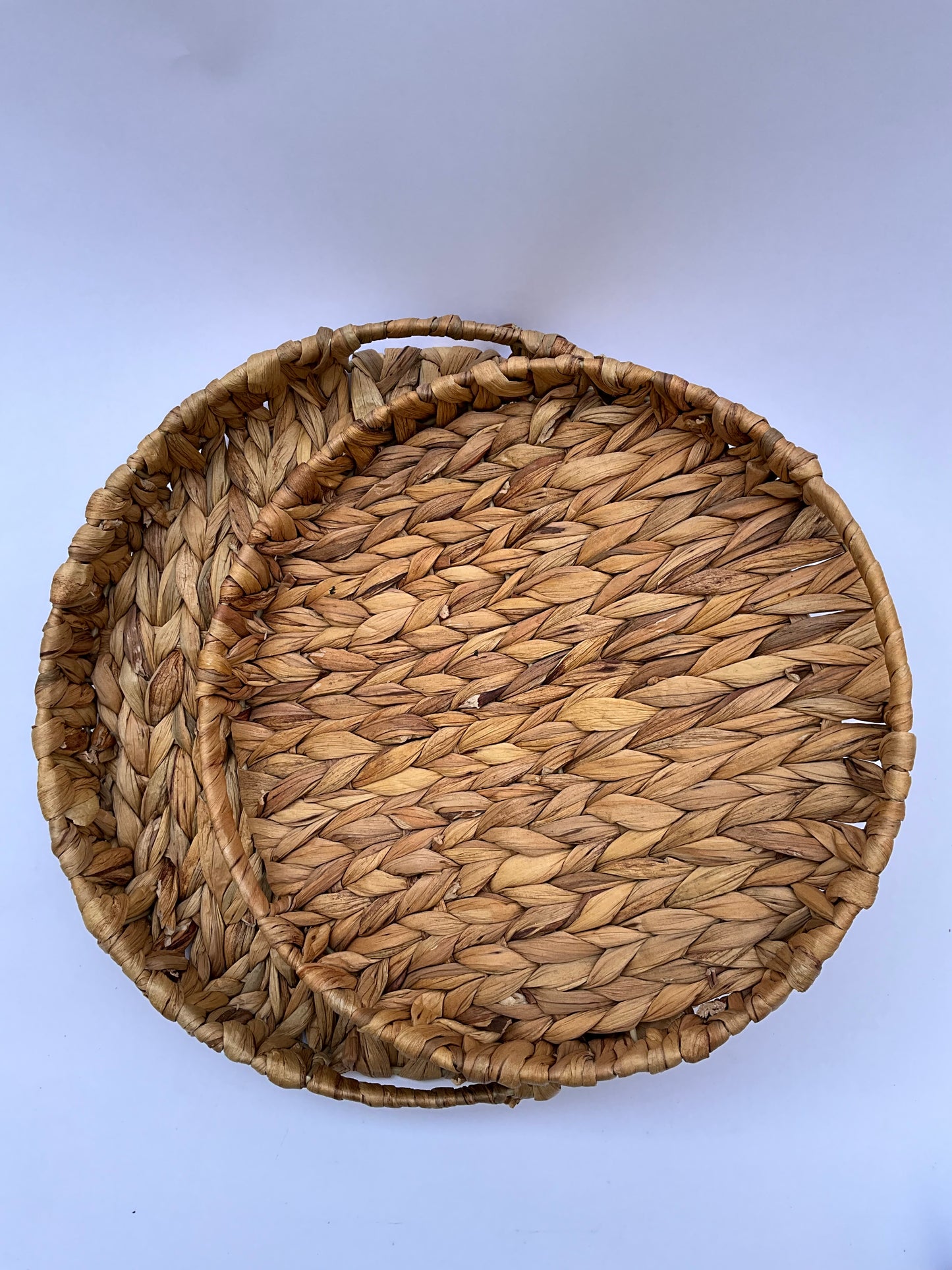 BANDEJAS REDONDAS FIBRA NATURAL SET