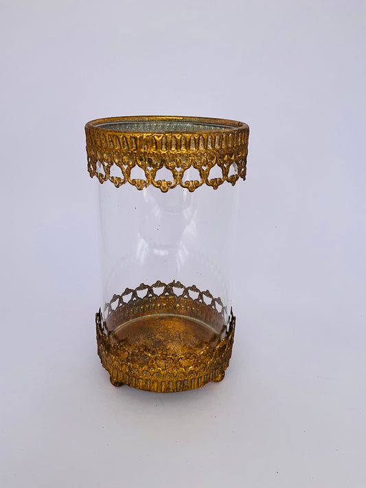 CANDELABRO VASO L DORADO