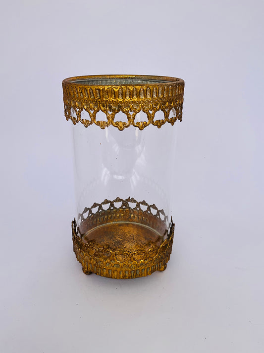 CANDELABRO VASO S DORADO