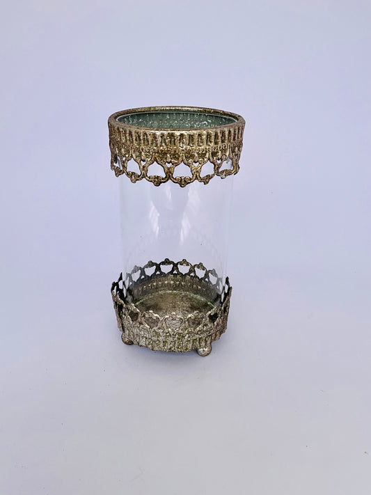 CANDELABRO VASO M PLATEADO