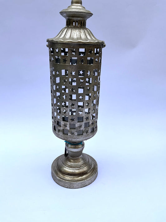 CANDELABRO ESTRELLAS PLATEADO