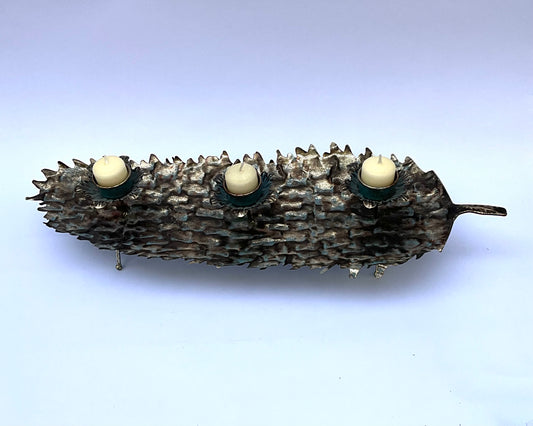 CANDELABRO HOJA 3 VELAS