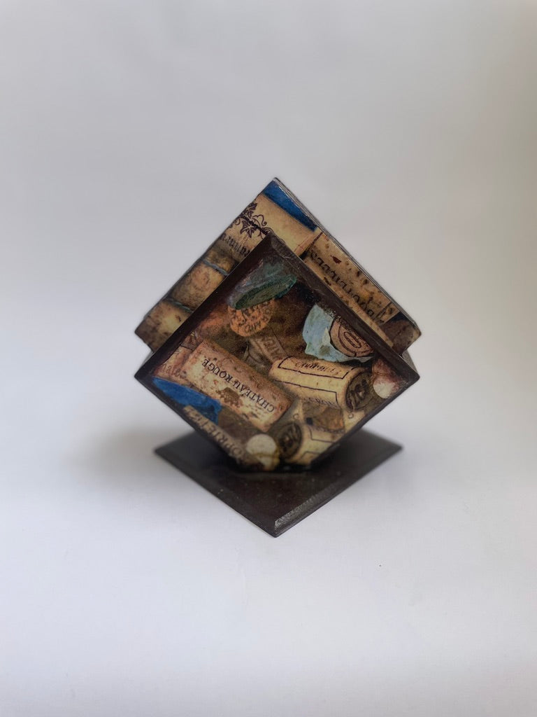 POSAVASOS DECOUPAGE CORCHOS