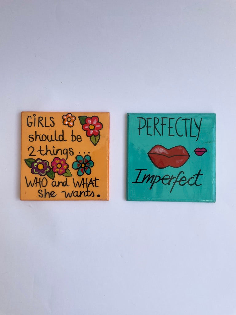 POSAVASOS Frases para Mujeres 3 ( En inglés)