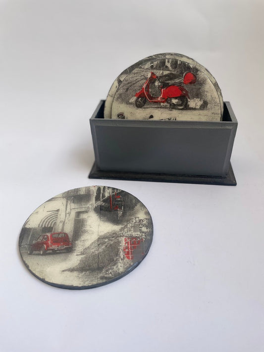 POSAVASOS DECOUPAGE VINTAGE