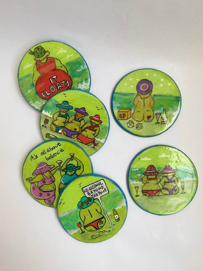 POSAVASOS GORDAS FELICES 2