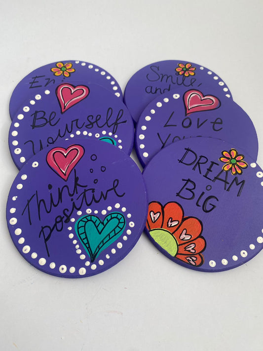 POSAVASOS Frases positivas (En inglés)